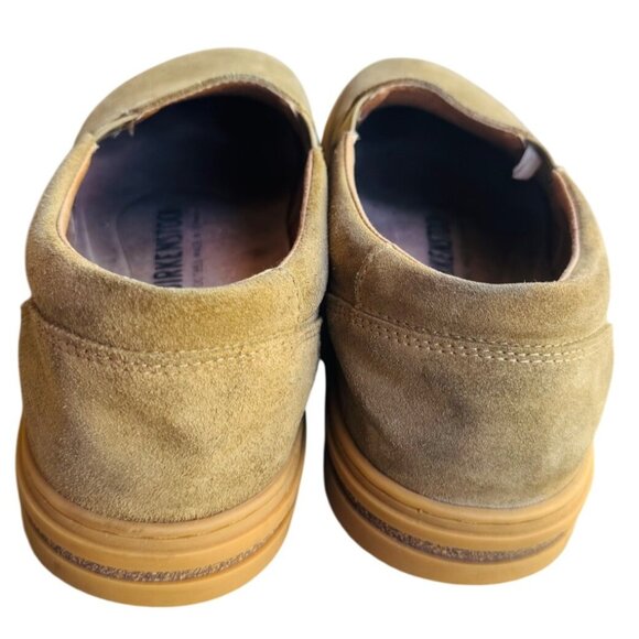 Birkenstock Oswego Size 41 US W 10/ M 8 Suede Leather Slip-On Shoes Olive Green - Picture 5 of 11